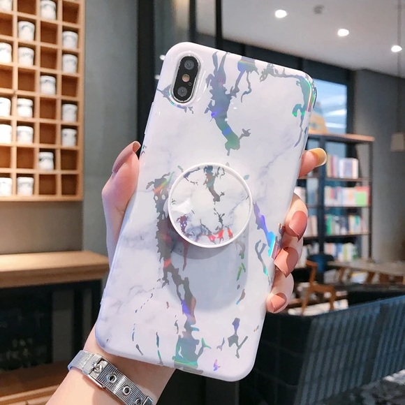 Holographic Marble iPhone Case - Picture 1 of 2